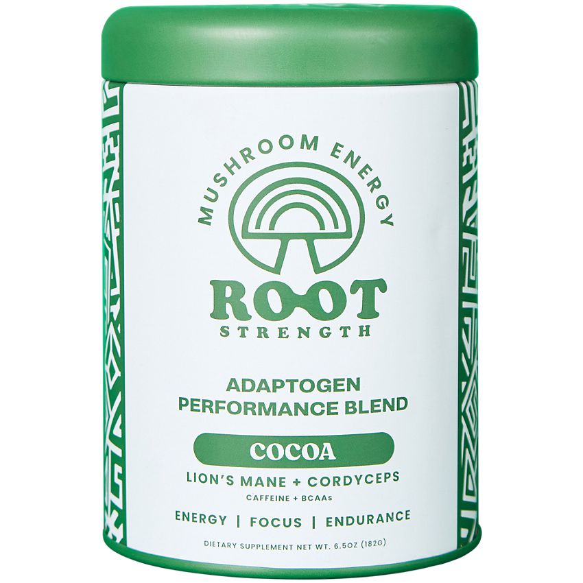 Root Strength Mushroom Energy Blend (Pre-Workout) With Cocoa - Arete Adaptogens