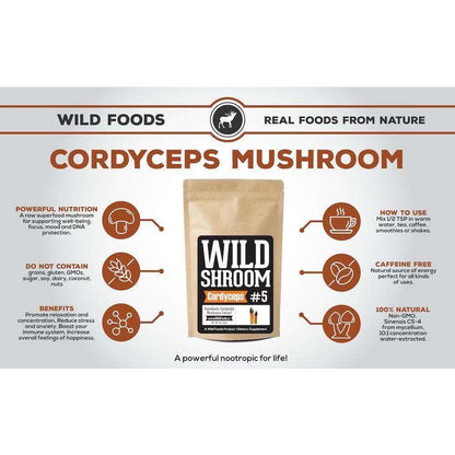 Wild Cordyceps Mushroom Extract 10:1 - Wild Food Co