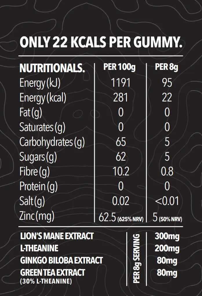 YIELD Nootropic Gummies With Lion's Mane & L-Theanine